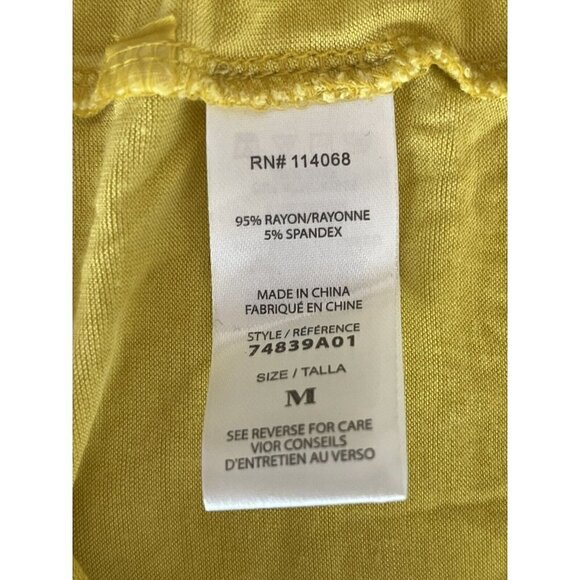 Ten Sixty Sherman Women's Meet & Greet V-Neck Tee Size Medium Yellow - Picture 5 of 12